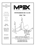 Impex PHC 750 User's Manual