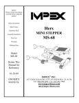 Impex MS-68 Owner's Manual