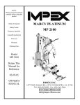 Impex MP-2100 Owner's Manual