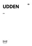 IKEA UDDEN CG3 User's Manual