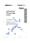 iiyama PROLITE PLC1900WTV User's Manual
