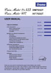 iiyama HF703UT User's Manual
