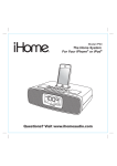 iHome IP90 User's Manual