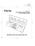 iHome IP28 User's Manual