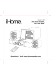 iHome iH51 User's Manual