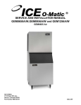 Ice-O-Matic GEM0650A/W User's Manual