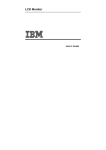 IBM LCD Monitor User's Manual