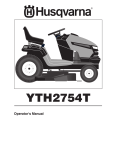 Husqvarna YTH2754T User's Manual