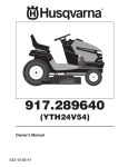 Husqvarna YTH24V54 User's Manual