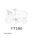 Husqvarna YT180 User's Manual