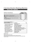 Husqvarna Washer DWF-7589 User's Manual
