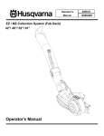 Husqvarna O0803001 User's Manual