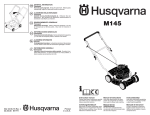 Husqvarna M145 User's Manual