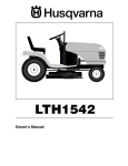 Husqvarna LTH1542 User's Manual