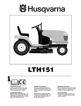 Husqvarna LTH151 User's Manual