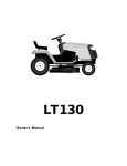 Husqvarna LT130 User's Manual