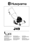 Husqvarna J49 User's Manual