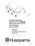 Husqvarna H348SG User's Manual