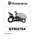 Husqvarna GTH2754 User's Manual