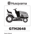 Husqvarna GTH2648 User's Manual