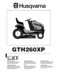 Husqvarna GTH260XP User's Manual