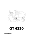 Husqvarna GTH220 User's Manual