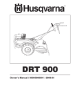 Husqvarna DRT 900 User's Manual