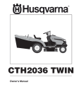 Husqvarna CTH2036 TWIN User's Manual