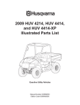 Husqvarna Automobile Parts HUV 4214 User's Manual
