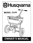 Husqvarna 70 PP User's Manual