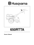 Husqvarna 650RTTA User's Manual