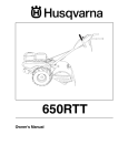 Husqvarna 650RTT User's Manual