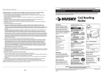 Husky 23-SP HDN16450AV User's Manual