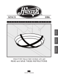 Hunter 81030 User's Manual
