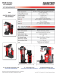 Hunter Engineering 6698-T Specification Sheet