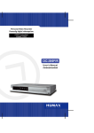 Humax CXC-2000PVR User's Manual