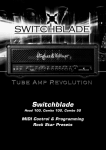 Hughes & Kettner Switchblade Tube Amp Revolution User's Manual