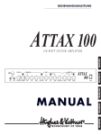 Hughes & Kettner ATTAX 100 User's Manual