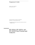 HP 16554A User's Manual