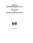HP TC3100 User's Manual