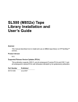 HP SL500 (M852x) User's Manual