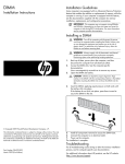 HP Server tc2100 Installation Instructions