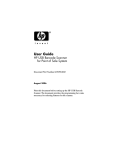 HP rp5000 User's Manual