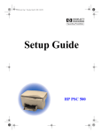 HP PSC-500 User's Manual
