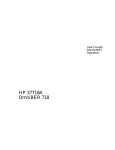HP 37718A User's Manual