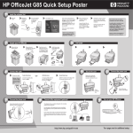 HP g85 Quick Setup Guide