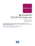 HP ISCSI SR2122 User's Manual