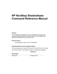 HP Integrity NonStop H-Series Command Reference Guide
