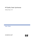 HP Quality Center Synchronizer 1.2 User's Manual