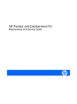 HP PAVILION DV6 User's Manual